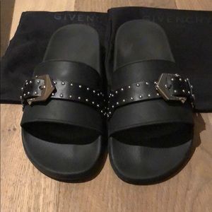 Givenchy black slides size 39